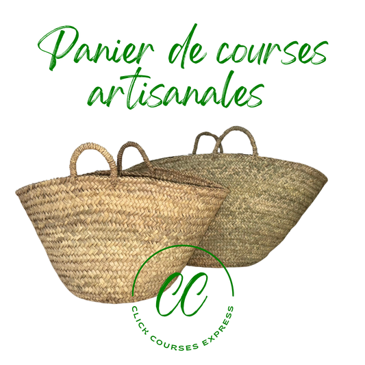 Panier de courses artisanal en osier